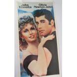 An original 1978 Grease film US insert poster with receipt for £150. 36cm x 92cm. Condition