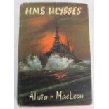 A first edition of H.M.S. Ulysses by Alistair MacLean, Pub Collins 1955, with dust jacket. Condition