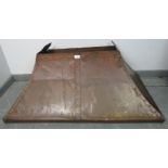 An Arts & Crafts riveted copper fire hood. Condition report: Various minor marks consistent with