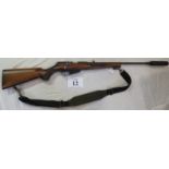 A Winchester bolt action with silencer and shoulder strap 255 MN (Important: Section 1 U.K