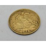 A Victorian 1/2 sovereign 1899.