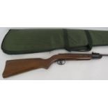 A vintage Diana Model 23 .177 calibre air rifle with padded carry case (2). Condition report: Age