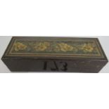 A Thomas Barton Tunbridge Ware box and cover of rectangular form, makers stamp to underside, 17cm