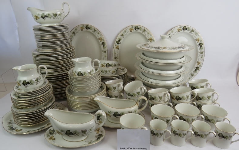 A vintage Royal Doulton " Larchmont" pattern dinner, tea and coffee service, approx: 145 pieces.