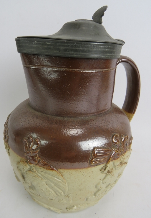 A Royal Doulton large character jug "John Barleycorn", a 19th century stoneware harvest jug with - Image 2 of 10