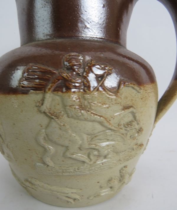 A Royal Doulton large character jug "John Barleycorn", a 19th century stoneware harvest jug with - Image 4 of 10