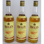 Three bottles of Bells 8 year old Scotch whisky, 70cl 40% vol. (3). Condition report: No issues.