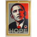 Frank Shepard Fairey (American, b.1970) - 'Hope', screen print, a rare open edition print from the