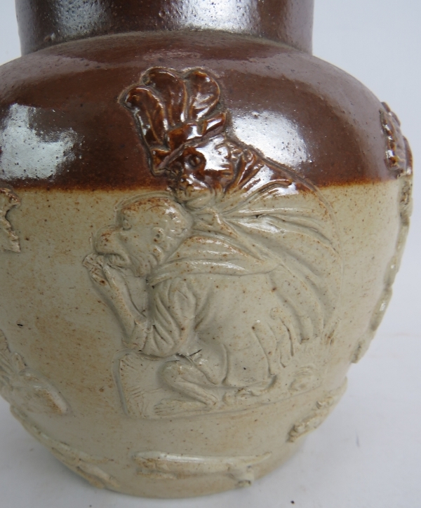 A Royal Doulton large character jug "John Barleycorn", a 19th century stoneware harvest jug with - Image 3 of 10