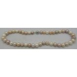 Exceptionally large AAAA quality rare Southsea pearl necklace, 12mm x 13mm. Hand picked and