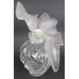 A large Lalique L'Air Du Temps perfume bottle, designed by Marc Lalique for Nina Ricci. Signed and