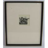 Paul Nash (British, 1889-1946) - 'Bird', pencil signed etching, dated 1925, titled, also with