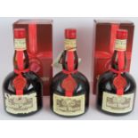 Three bottles of Grand Marnier Triple Orange liqueur, two boxed, 70cl, 40% vol. (3). Condition