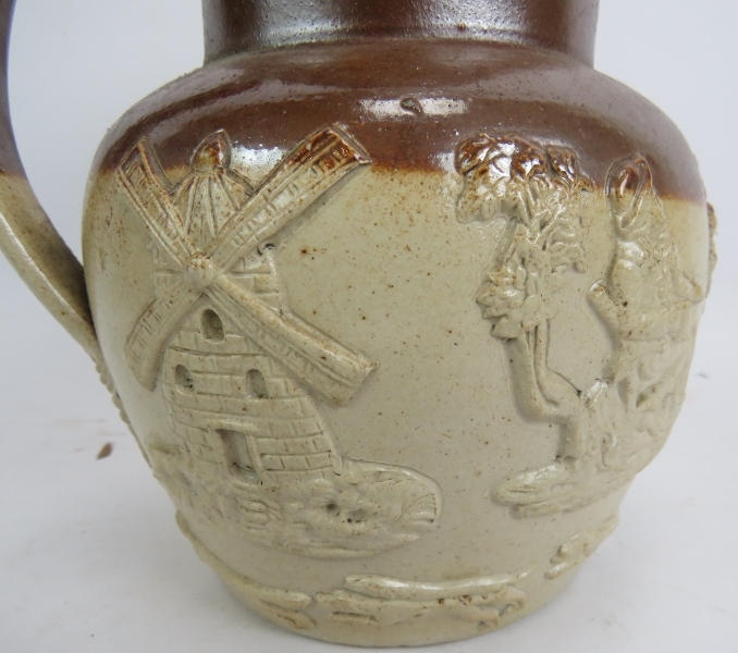 A Royal Doulton large character jug "John Barleycorn", a 19th century stoneware harvest jug with - Image 5 of 10