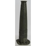 A Tudric pewter spill vase by Archibald Knox for Liberty & Co, design No 0819. Height 15.5cm.
