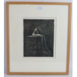 Robin Rae (British, 1928-2019) - 'Solitary Figure', pencil signed limited edition etching, 1/50,