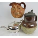 A Royal Doulton large character jug "John Barleycorn", a 19th century stoneware harvest jug with