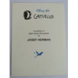 Josef Herman OBE RA (British/Polish, 1911-2000) - 'Poems by Catullus', a portfolio of 7 pencil