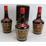 Three bottles of Tia Maria liqueur, one boxed. 1980s bottling. 70cl, 26.5% vol. (3). Condition