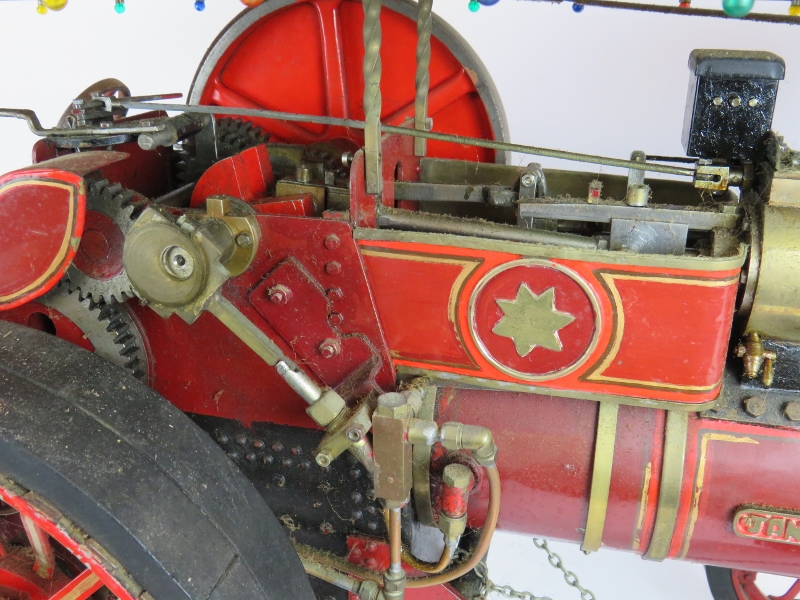 A live steam scale model of an Allchin steam showman's traction engine made by H. A. Brown, Cropston - Image 5 of 10