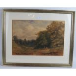 Bennett (19th century) - 'Wooded landscape', watercolour, signed, 34cm x 50cm, framed. Condition