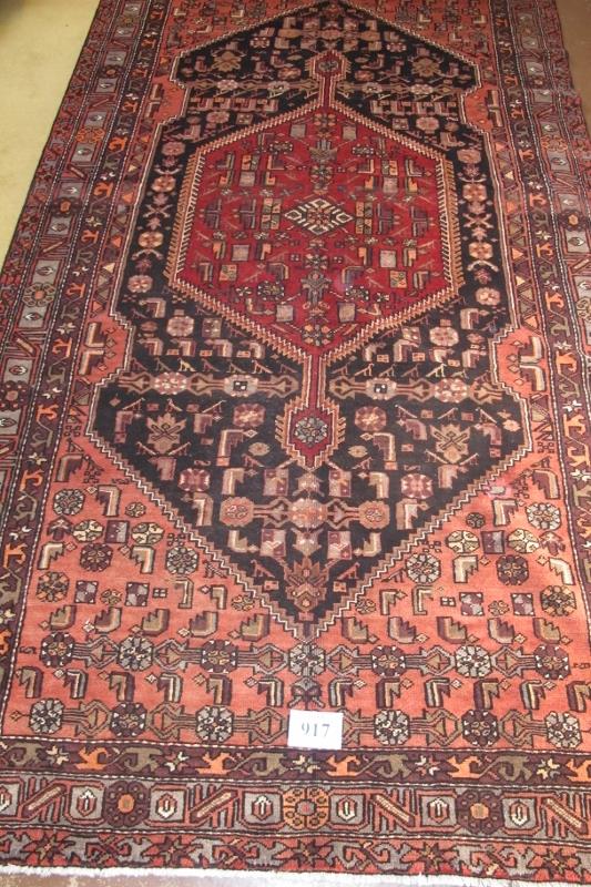 North West Persian Malayer carpet. Large central pattern with deep borders. Good colour and - Image 2 of 4