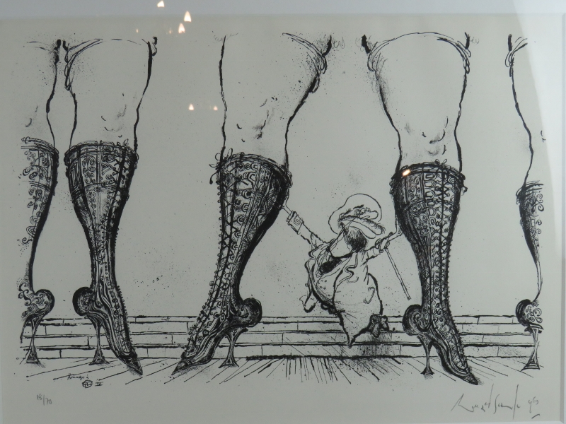 Ronald Searle CBE RDI (British, 1920-2011) - 'Hommage to Toulouse Lautrec 1', pencil signed - Image 2 of 7