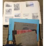 A COLLECTION OF FIVE PHOTOGRAPH ALBUMS to include; skiing & winter sports, Venice, Paris, etc. the
