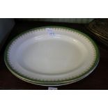 TWO ROYAL DOULTON POTTERY OVAL SERVING PLATTERS