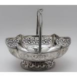 Martin Hall & Co. (Richard Martin & Ebenezer Hall), A Victorian silver bon-bon basket, pierced and