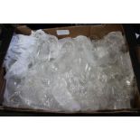 A box of drinking glasses various