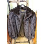 A ladies mink short jacket by Ray Furs Ltd of Leamington Spa