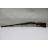 A 12 BORE SINGLE BARREL SHOTGUN manufactured by Modern Arm, (UK), no.739, proof 13/1, .719,