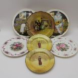 A Royal Doulton series ware plate, 'Bobbie Burns', 21cm in diameter, together with; two
