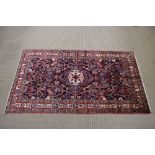 Nahawand carpet, woven woollen geometric patterned, 280cm x 160cm