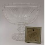 A Stuart Crystal glass Royal commemorative chalice, limited edition 102 of 150, with certificate,