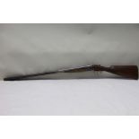 12 bore Side by Side non ejector Belgian made shotgun, no.48091 (off the face), (SG Cert Required)