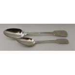 Samuel Hayne and Dudley Cater, A Victorian silver basting spoon, fiddle pattern, monogrammed, London