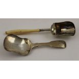 Thomas Whitaker or Thomas Whitehouse, a silver fiddle pattern caddy spoon, London 1843, together