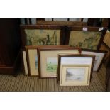 A selection of decorative pictures and prints various