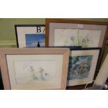 A selection of decorative pictures and prints various