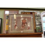 A selection of decorative pictures, prints and batiks