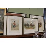 A selection of decorative prints appertaining to Military regiments to include cavalry