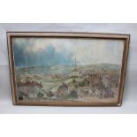 Paul Braddon An original watercolour study being a prospect of Birmingham, c.1900