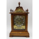 A Georgian design mahogany cased bracket clock