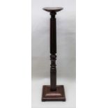 19th Century mahogany torchere 152 cm high