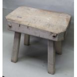 Substantial Butchers block 79 x92 cm