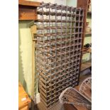 A wine rack 7 x 18 (136) bottles