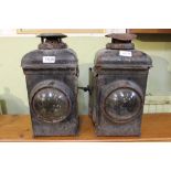 A pair of gas burning lamps "ADLAKE non sweating"