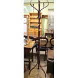 A café style hat and coat stand